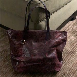 Snakeskin handbag